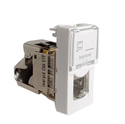 کیستون شبکه باریک (تک ماژول)-cat6A/sftp-0 765 73