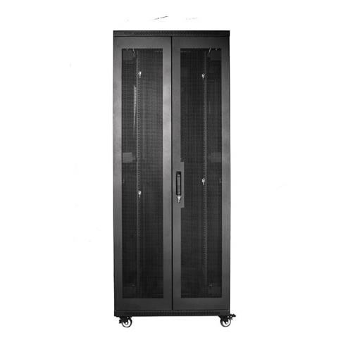 رک42یونیت عمق80دهنه80(درب جلوتک لنگه مشبک–درب پشت دولنگه مشبک به همراه قفل ریتال مکانیزمدار)